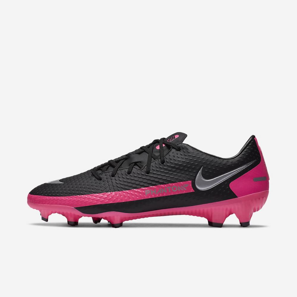 Crampon De Foot Nike Phantom GT Academy MG Noir 0894-513 Black/Pink Blast/Metallic Silver Femme | UTM-93860192